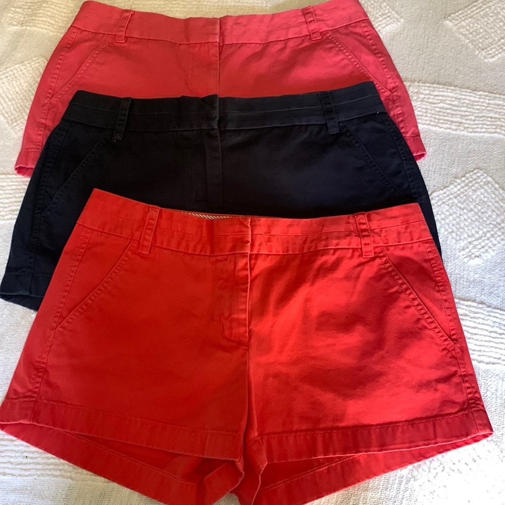 J Crew size 6 bundle of three pairs of shorts